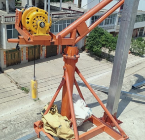 室外吊運機退居二線成為鄉鎮房屋裝修吊磚設備
